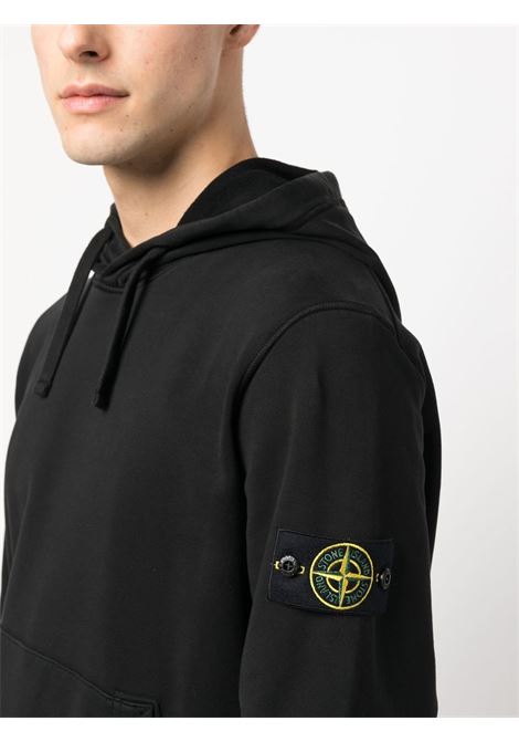 6100062 sweatshirt man black STONE ISLAND | L1S15 6100062 S0051V0029